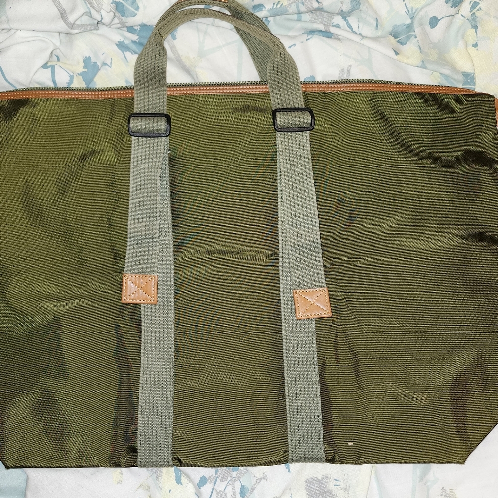 DUNHILL EUC Olive Green Travel Bag - Picture 3 of 6